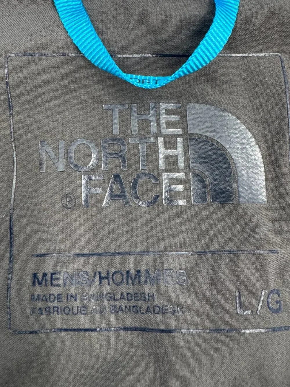 The North Face 800 Fill Hybrid Down Jacket Mens Large Blue Grey Quilted Puffer